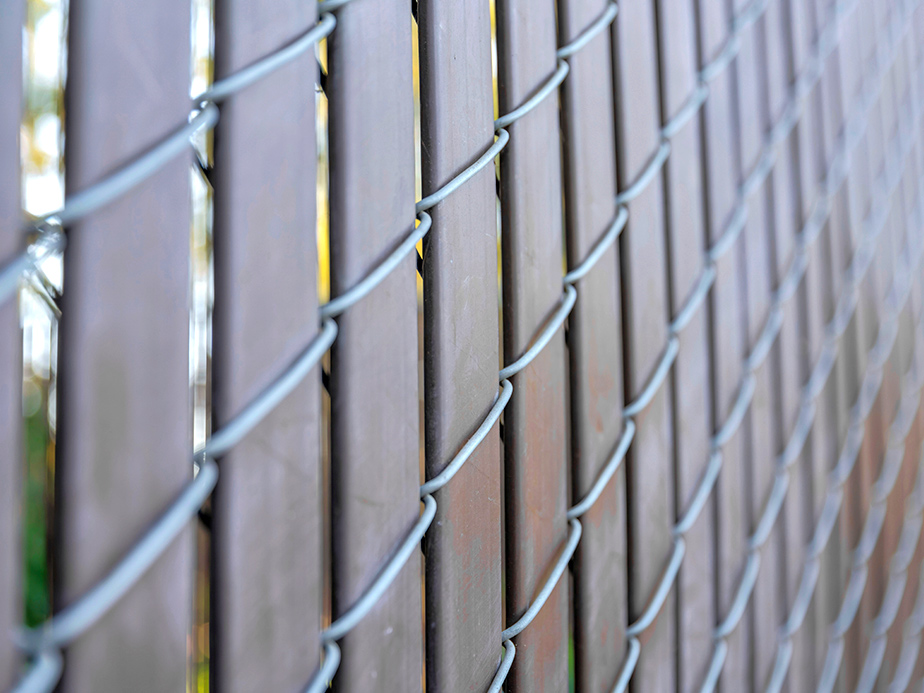 Chain Link semi-privacy fencing in Tulsa Oklahoma