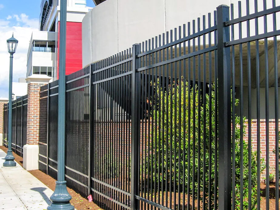 Commercial Aluminum security fencing in Tulsa Oklahoma
