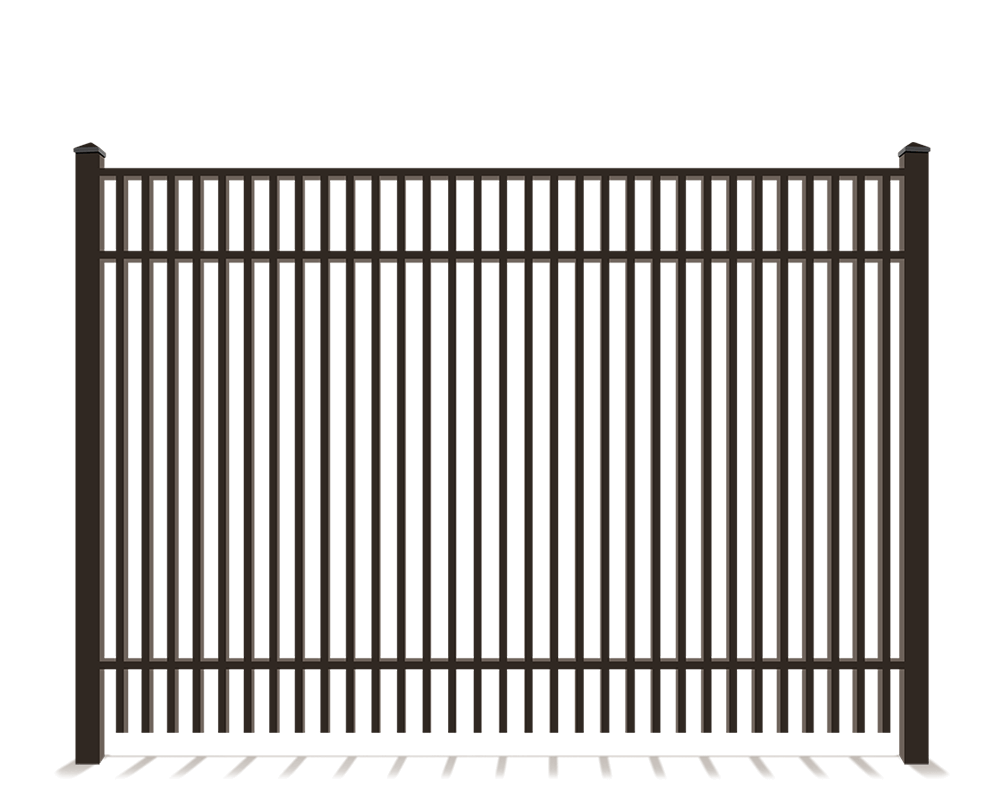 Double picket Commercial Ornamental Iron fence contractor in Tulsa Oklahoma