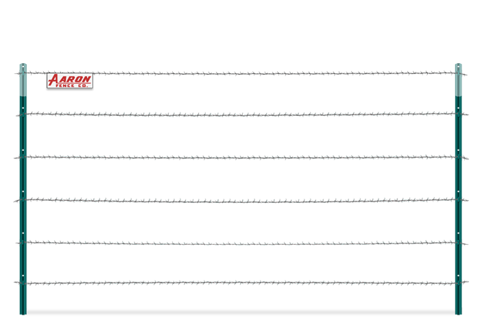 Farm T-Post Fence in the Tulsa Oklahoma area.