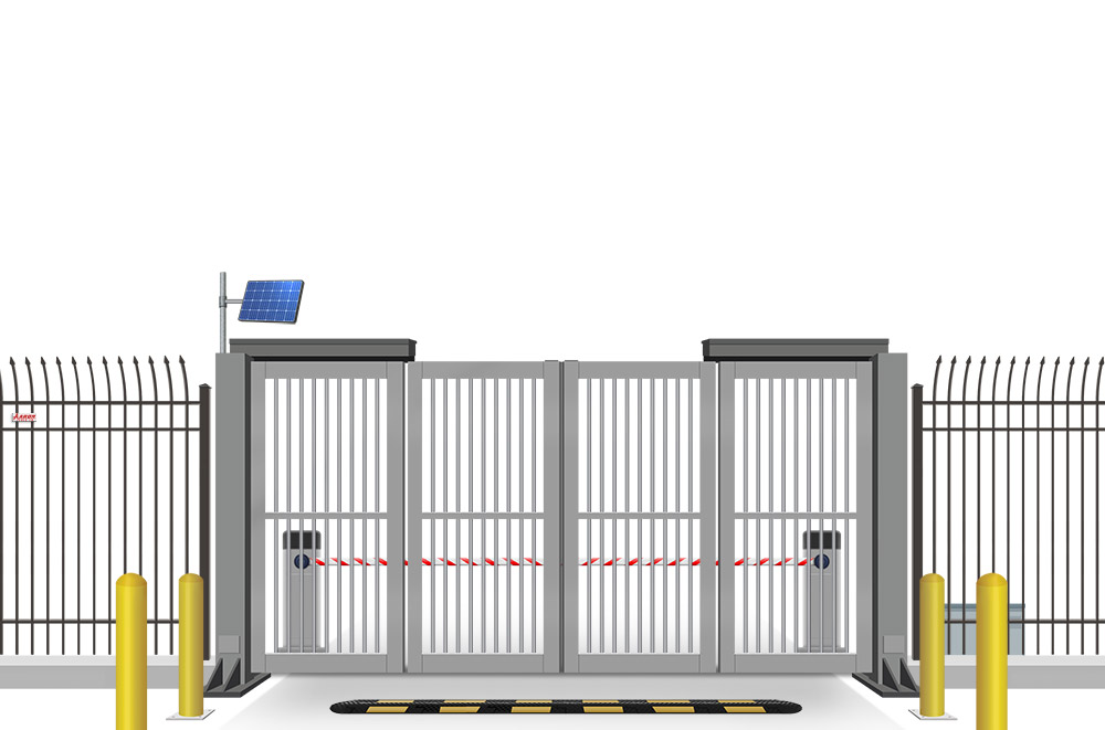 Commercial high security vehicle entry gate installation company for the Tulsa Oklahoma area.