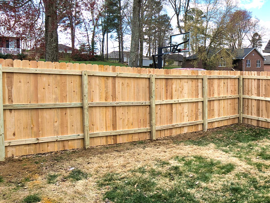 Privacy Fence Example in Bixby Oklahoma